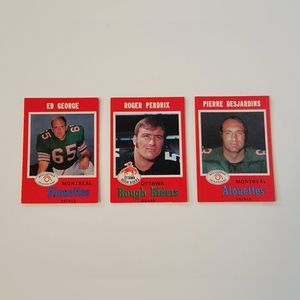 Three 1971 CFL Football Cards